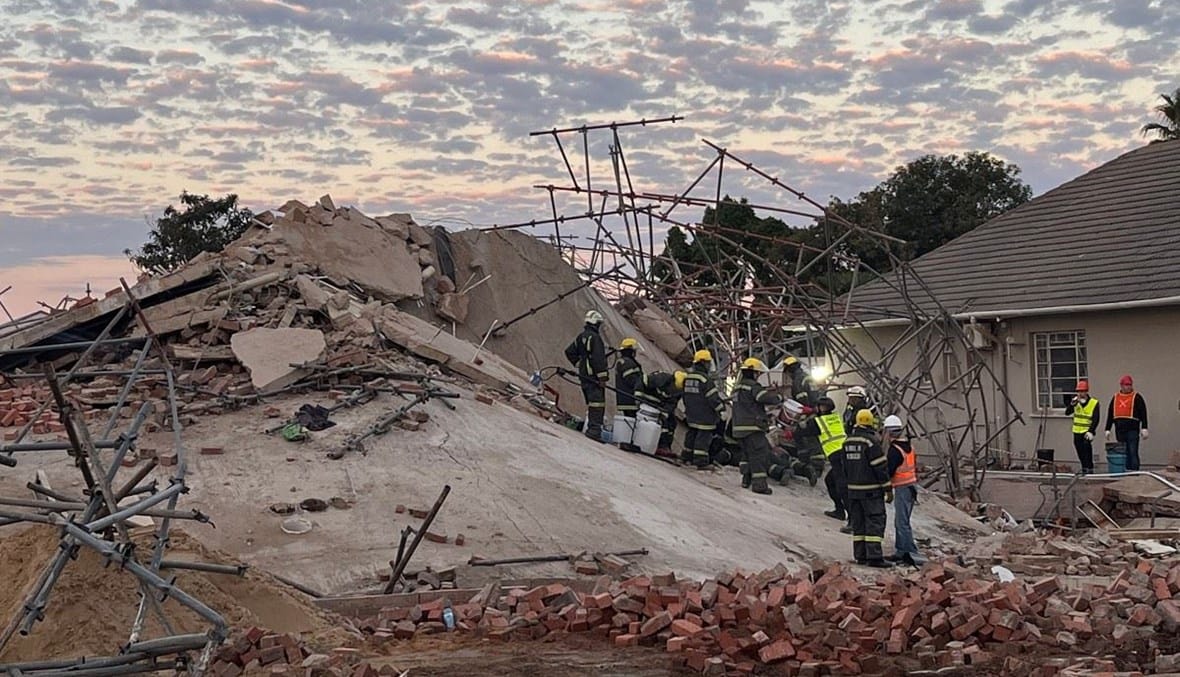كارثة المبنى المنهار في جنوب أفريقيا: ارتفاع الحصيلة إلى 24 قتيلاً