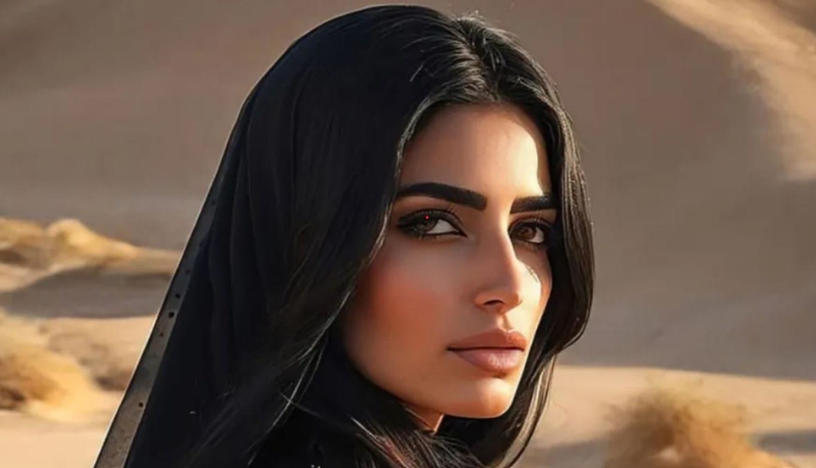 لمياء عبدالله عارضة أزياء سعودية من وحي الذكاء الإصطناعي
