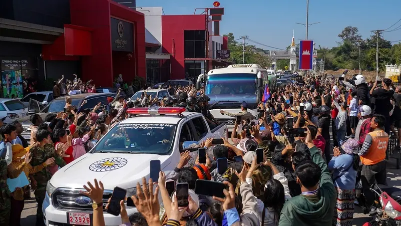 تايلاند تفرج عن 18 جنديًا كمبوديًا محتجزين منذ يوليو